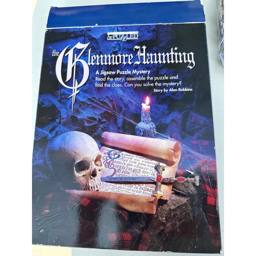 bePUZZLED The Glenmore Haunting Jigsaw Puzzle Mystery 1000 Piece 1993 Robbins
